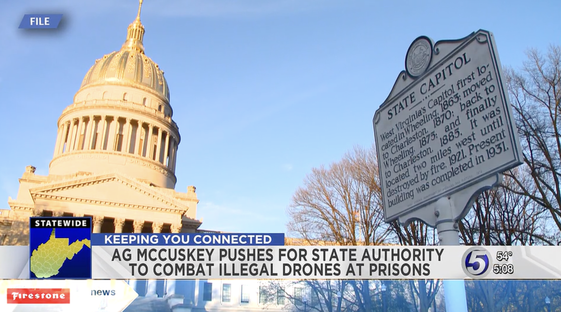 West Virginia Attorney General pushes for state authority to combat illegal drones at prisons